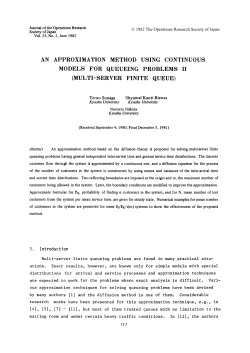 an approximation method using continuous models for queueing