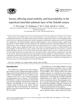 Factors affecting metal mobility and bioavailability in the