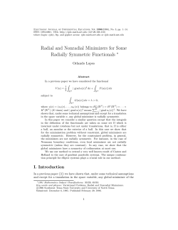 Radial and Nonradial Minimizers for Some Radially Symmetric