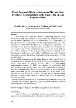 Fiscal Responsibility in Autonomous Districts: New Profiles of