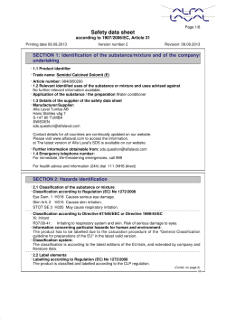 Safety data sheet