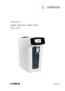 arium&reg; mini plus
