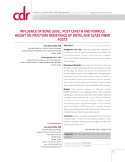 influence of bone level, post length and ferrule height on fracture