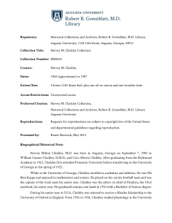 Hervey M. Cleckley Collection