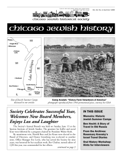 chicago jewish history - The Chicago Jewish Historical Society