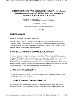 Fidelity National Title Ins. Co. v. Craven