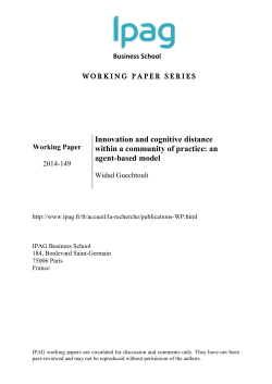Innovation and cognitive distance within a community of practice