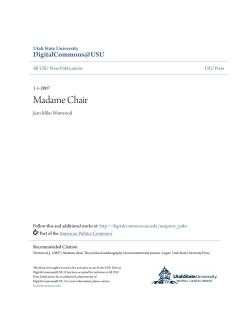 Madame Chair - DigitalCommons@USU