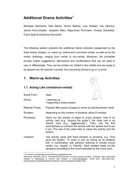 Additional Drama Activities1
