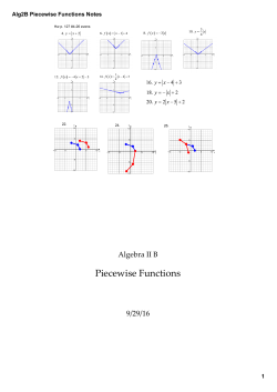Alg2B Piecewise Functions Notes