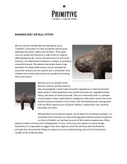 bamana boli or bull fetish