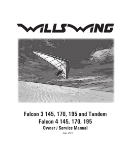Falcon 3 145, 170, 195 and Tandem Falcon 4 145, 170