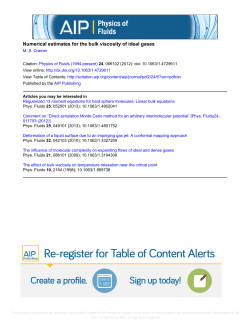 Numerical estimates for the bulk viscosity of ideal gases