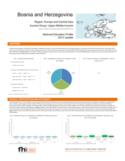 Bosnia and Herzegovina National Education Profile