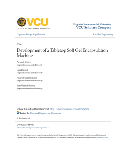 Development of a Tabletop Soft Gel Encapsulation Machine