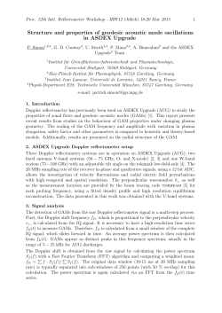 Structure and properties of geodesic acoustic mode oscillations in
