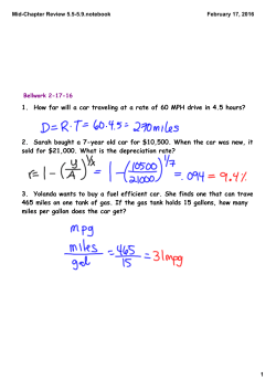 Mid-Chapter Review 5.5