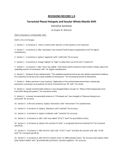 Revisions Record 1.0 - Institute for Celestial Geodynamics