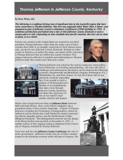 Thomas Jefferson in Jefferson County, Kentucky