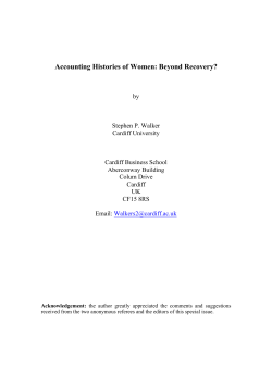 Accounting Histories of Women - Accounting Education : Content