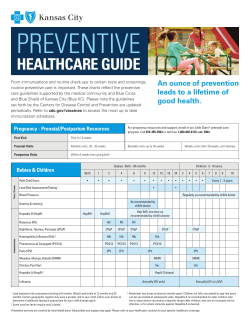 preventive - Blue Cross Blue Shield of Kansas City