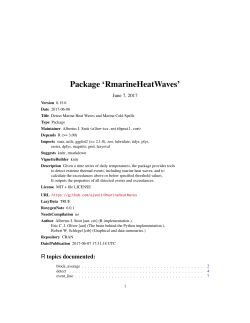 Package `RmarineHeatWaves`