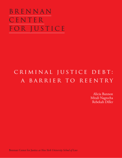 Criminal Justice Debt - Brennan Center for Justice