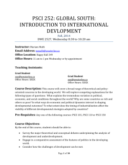global south - University of Waterloo