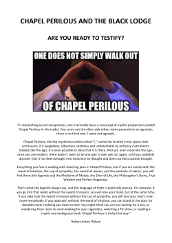 chapel perilous and the black lodge