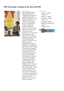 PDF A Raisin in the Sun Full PDF