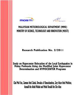 malaysian meteorological department ministry of science