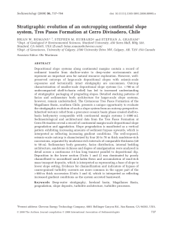 Stratigraphic evolution of an outcropping continental slope system