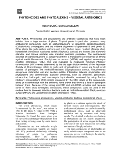 phytoncides and phytoalexins &ndash; vegetal antibiotics