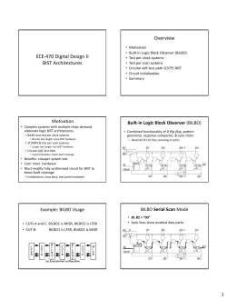 BIST architectures