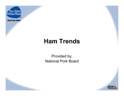 Ham Trends - Pork Retail