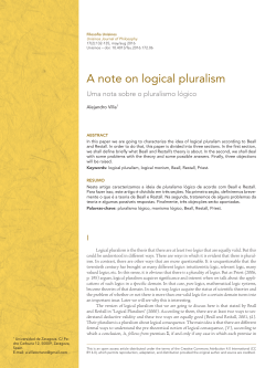 A note on logical pluralism