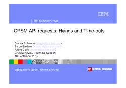 CPSM API requests: Hangs and Time-outs
