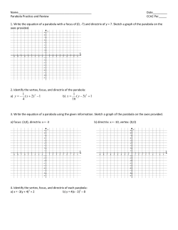 1)2( 4 1 + - = x y 1)3 ( 16 1
