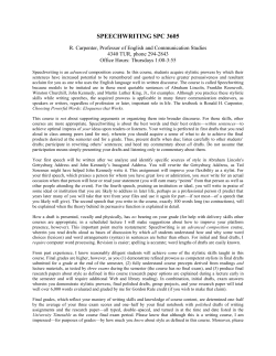 SPC 3605, Section 1905, Carpenter - UF English