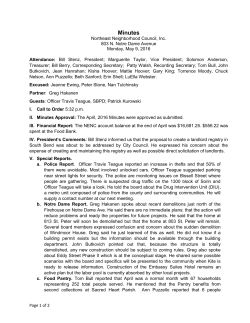 Minutes - Northeast Neighborhood, South Bend, IN