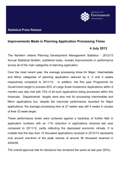 Improvements Made in Planning Application Processing Times 4