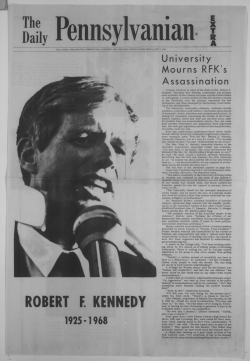 1925-1968 University Mourns RFK`s Assassination