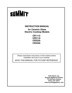 Use and Care Manual