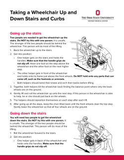 Taking a Wheelchair Up and Down Stairs and Curbs