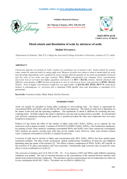 Metal attack and dissolution of scale by mixtures of acids