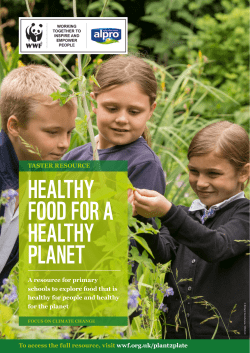 HEALTHY FOOD FOR A HEALTHY PLANET