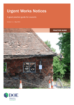Urgent Works Notices