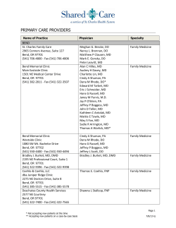 PRIMARY CARE PROVIDERS