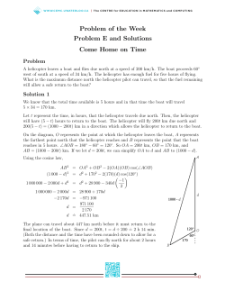 Problem of the Week Problem E and Solutions Come Home