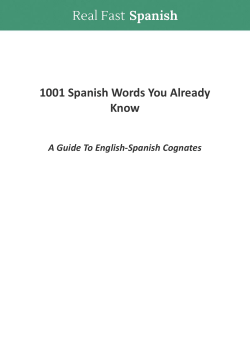 1001 Spanish Words You Already Know